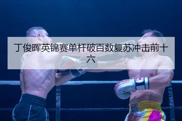 丁俊晖英锦赛单杆破百数复苏冲击前十六